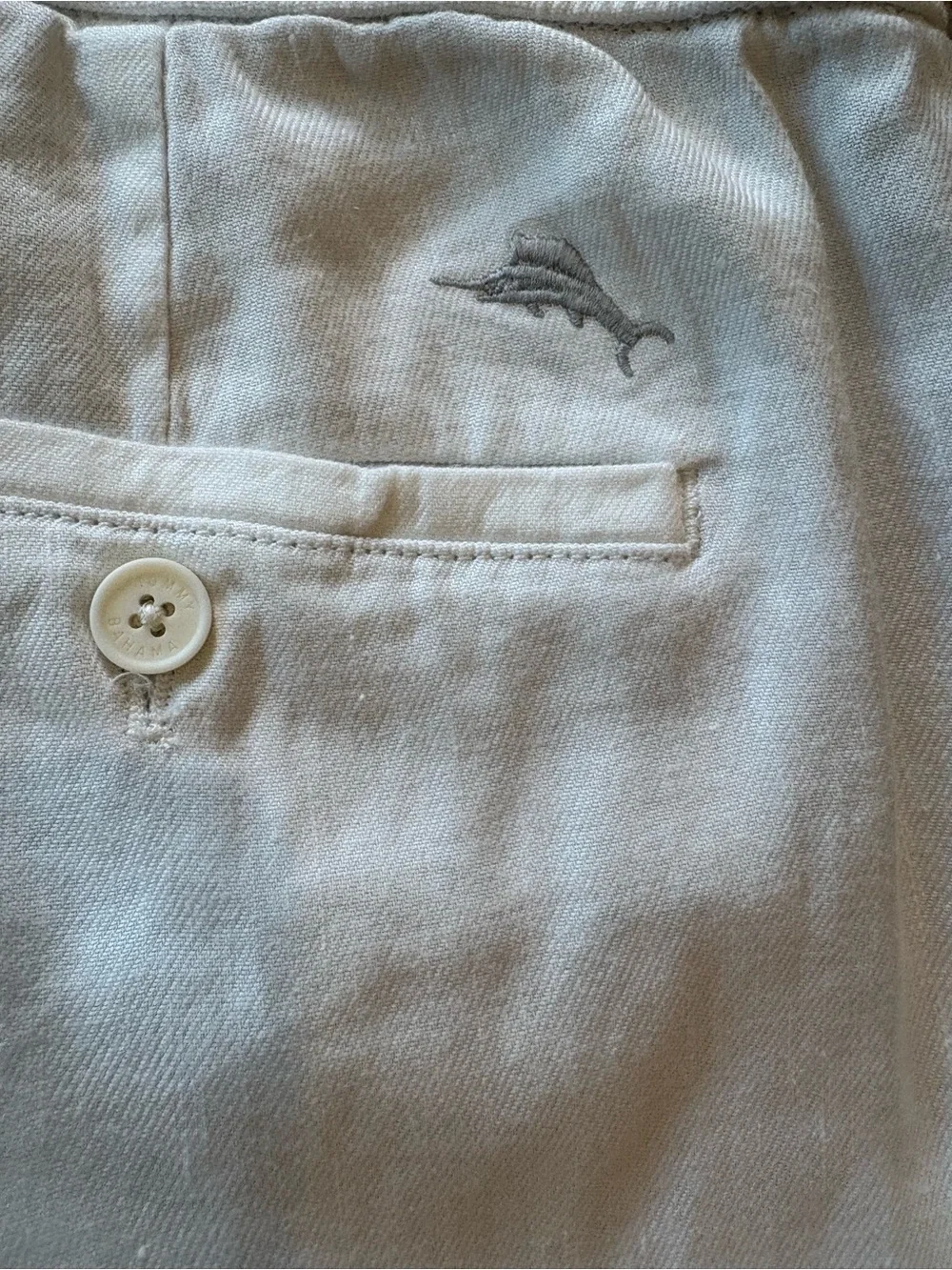 Tommy Bahama Men's Linen/Cotton Off White Pants XXL 32 Length